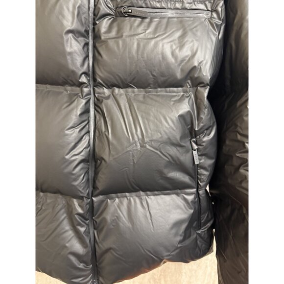 Prada XL Black Hooded Puffer Jacket With Graphene Padding Technology & Zipper Cl - Picture 12 of 16